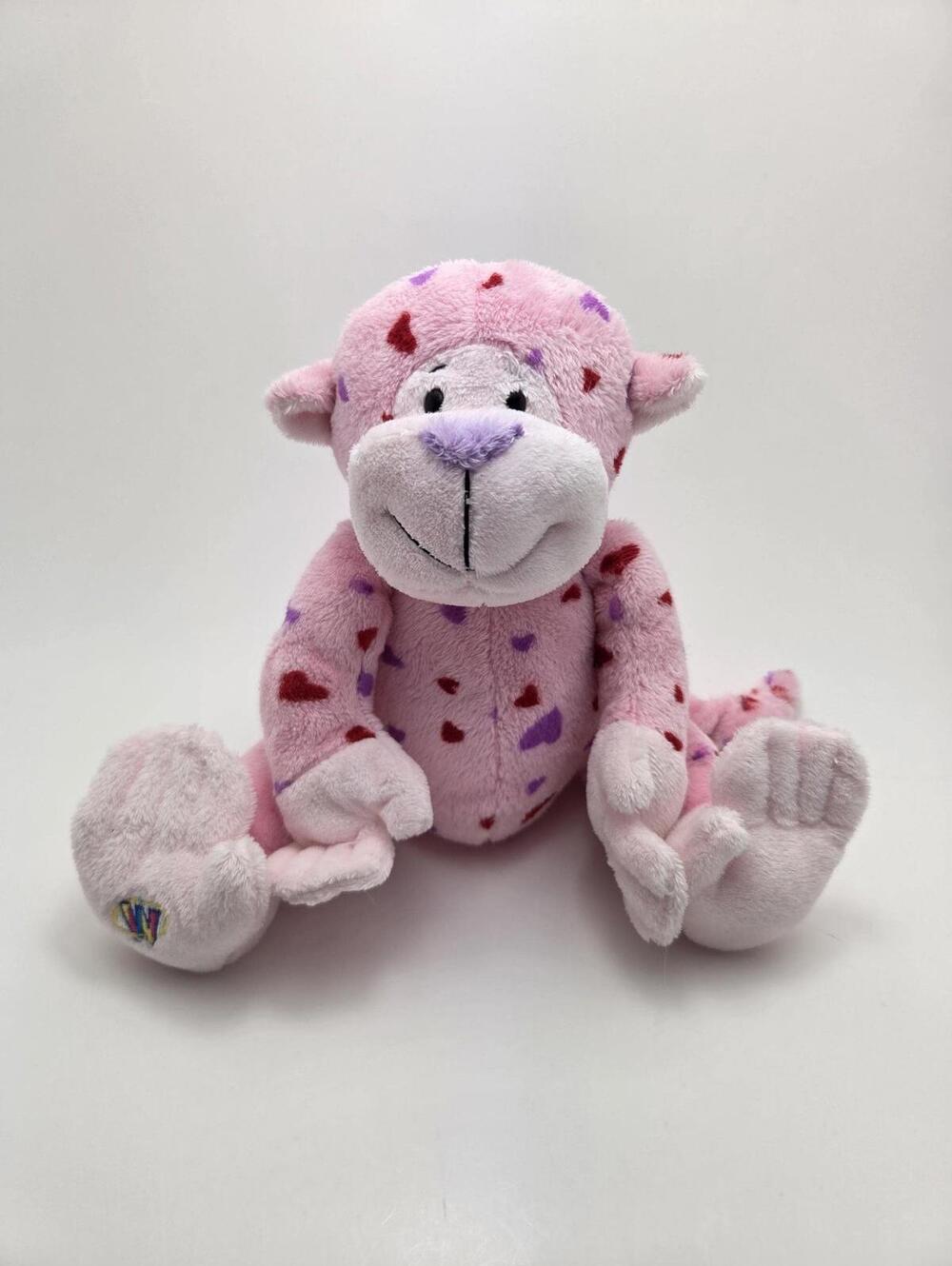 Adorable Vintage Webkinz Love Monkey the Pink Monkey Plush without Code (8 inch)
